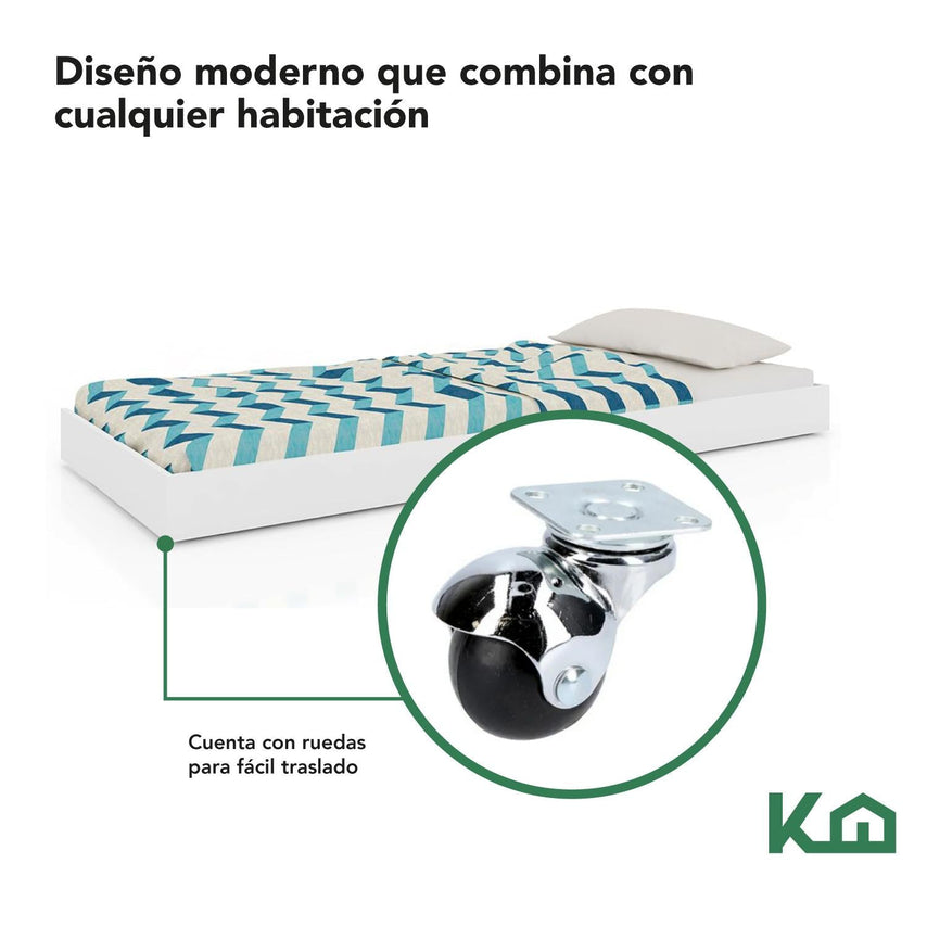 Base Cama Individual KingsHouse Box DesmontableKINGSINGLE1