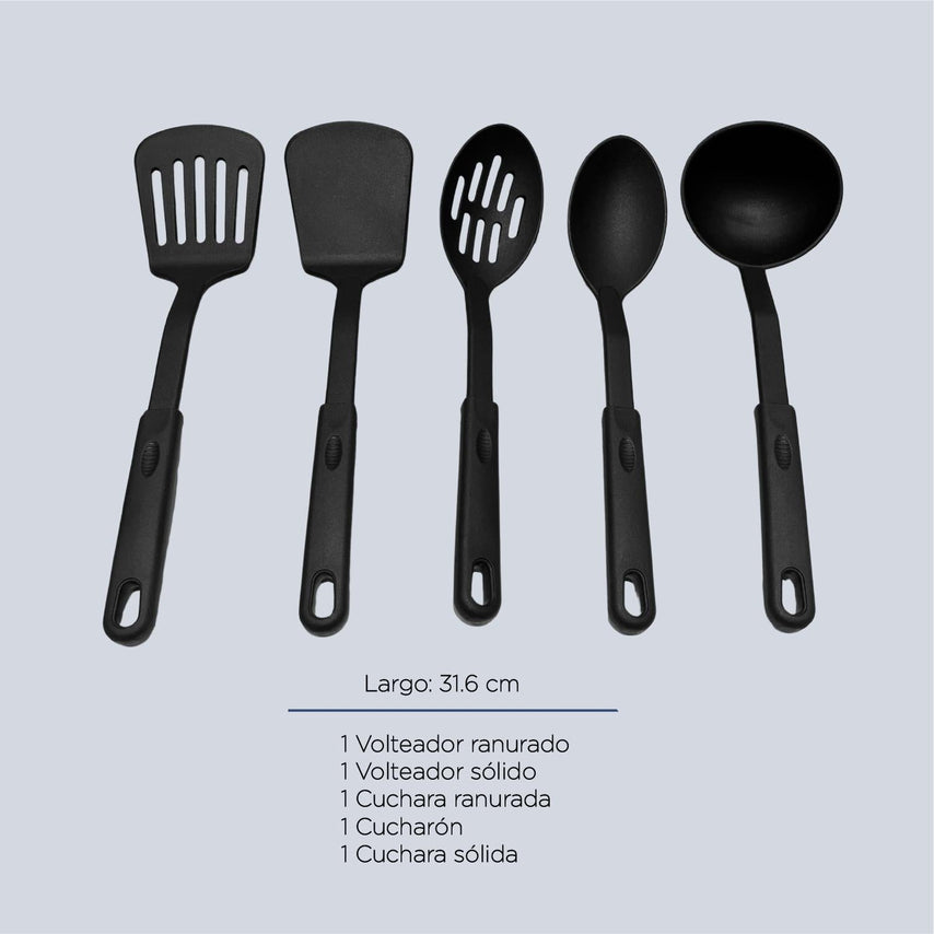 Batería de Cocina Kit Sartenes Acero 16 Piezas AntiadherenteCOLORSTEEL16R