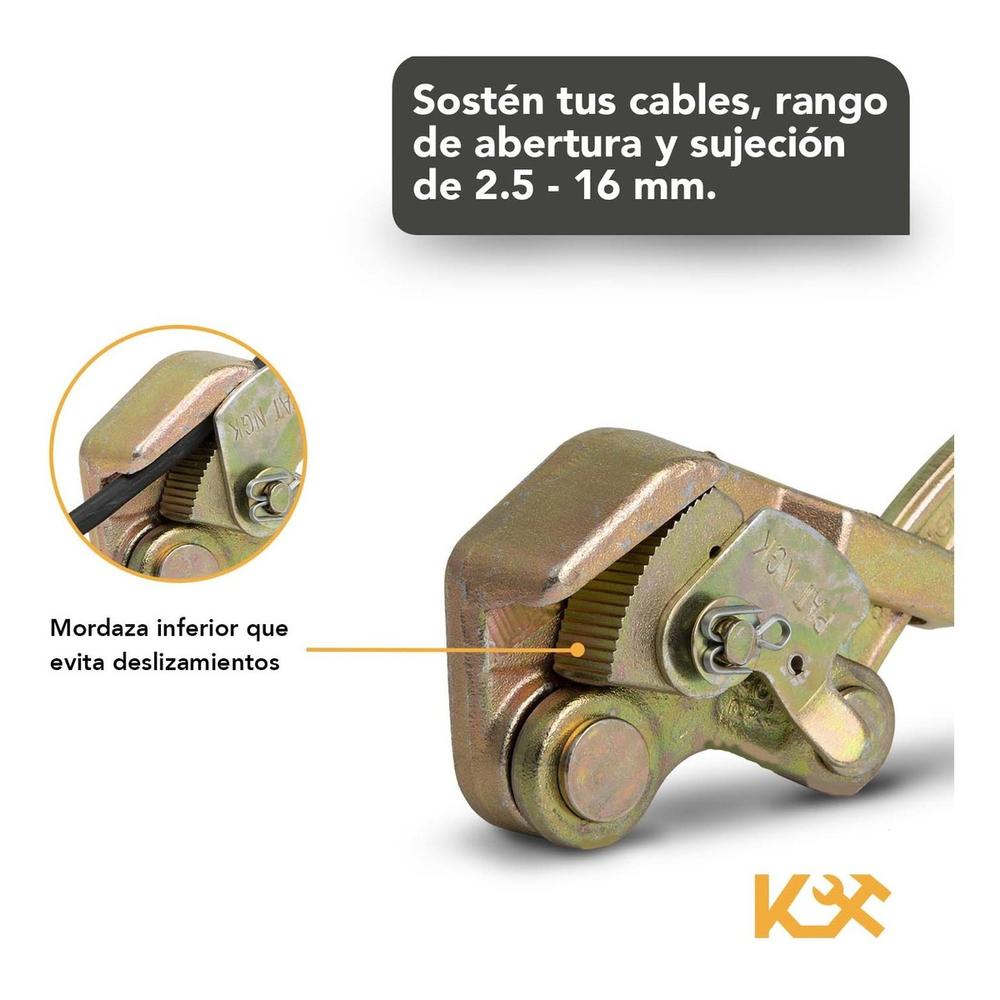 Tensor Cable Quijada Paralela 2.5-16 mm 1 Ton Kingsman