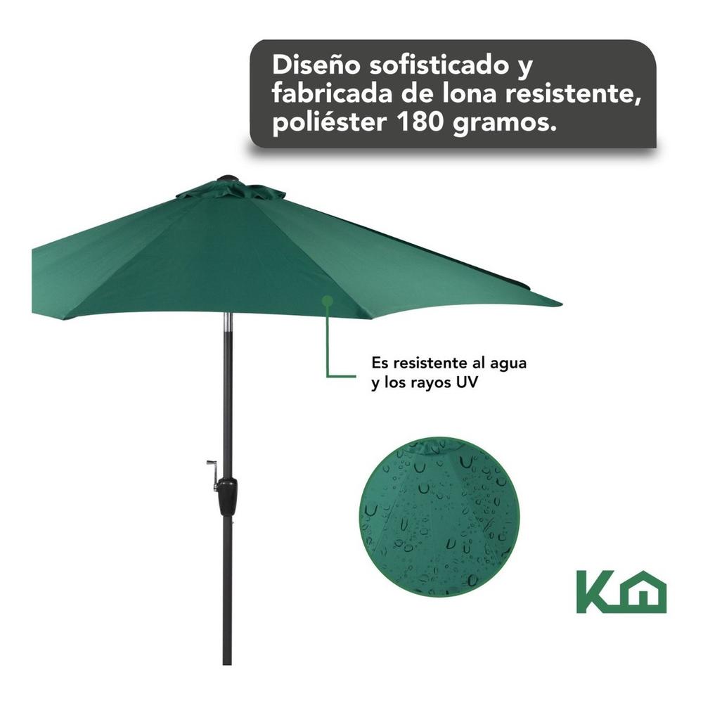 Sombrilla Para Jardin Playa Angulo De Inclinacion Kit 4 Pzas