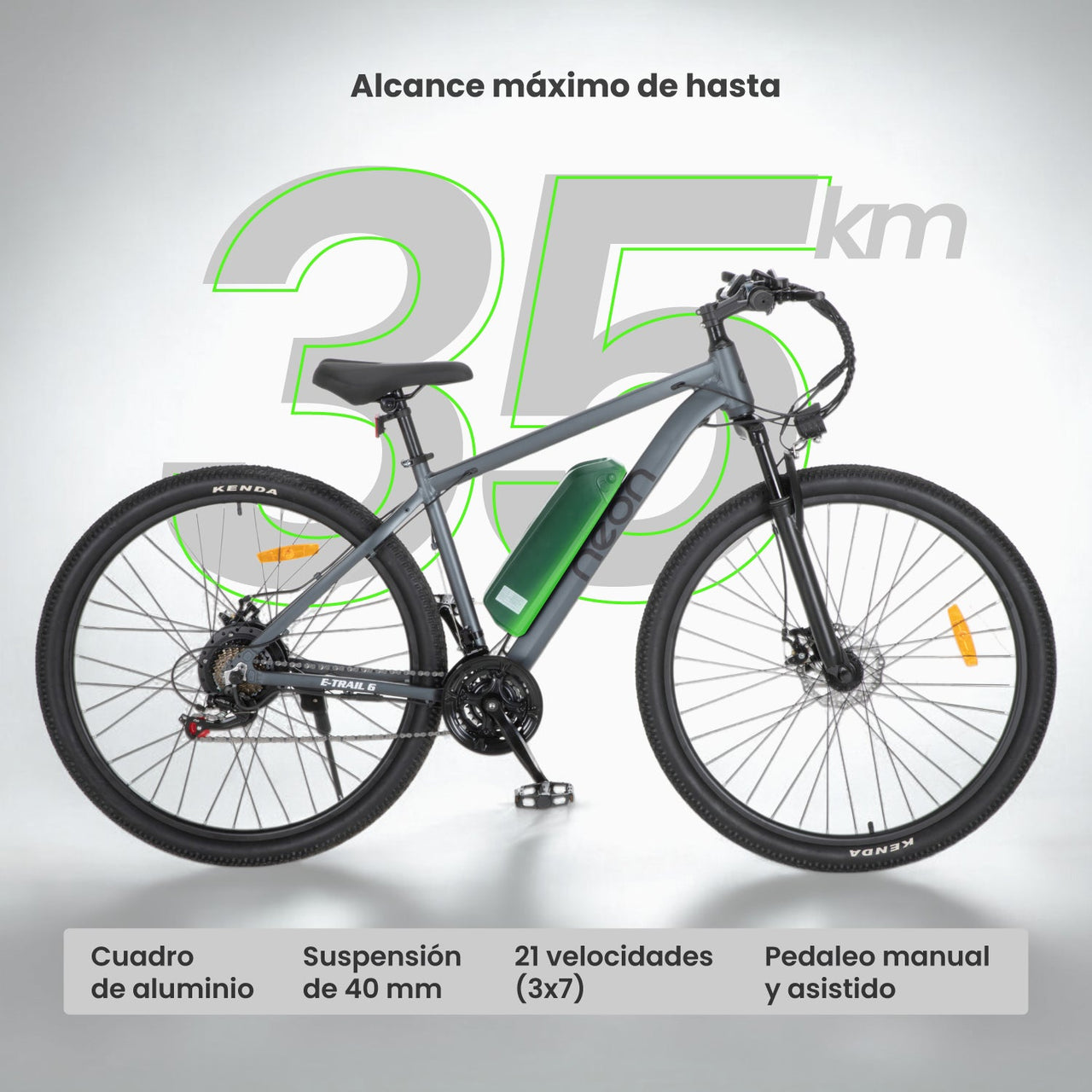 Bicicleta Eléctrica R29 Freno Disco Shimano 21 Vel Aluminio