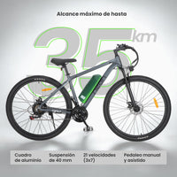 Thumbnail for Bicicleta Eléctrica R29 Freno Disco Shimano 21 Vel Aluminio