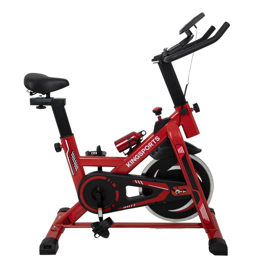 Bicicleta Fija 10 kg Estática Para Spinning Cardio FitnessKINGBIFI10R