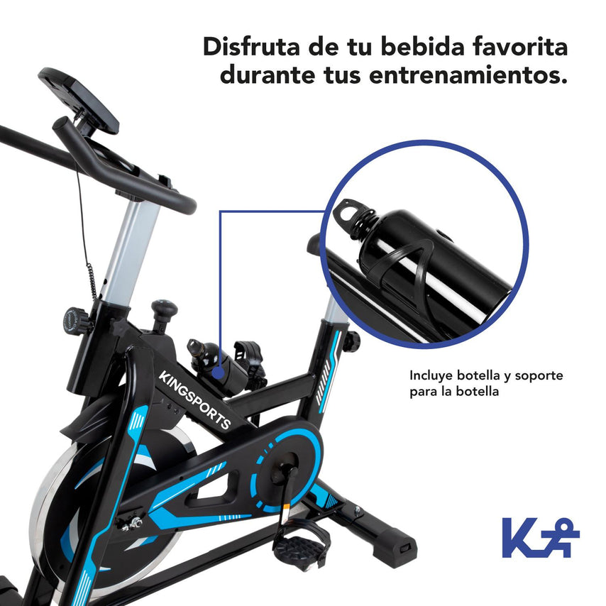 Bicicleta Fija 13 kg Estática Para Spinning Cardio FitnessKINGBIFI13