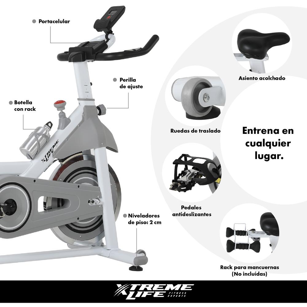 Bicicleta Fija De Spinning 20 kg Estática Cardio Profesional