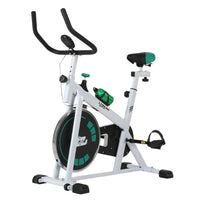 Bicicleta Fija Spinning Estática 8 Kg Cardio Profesional BlancaSKYAEROB8