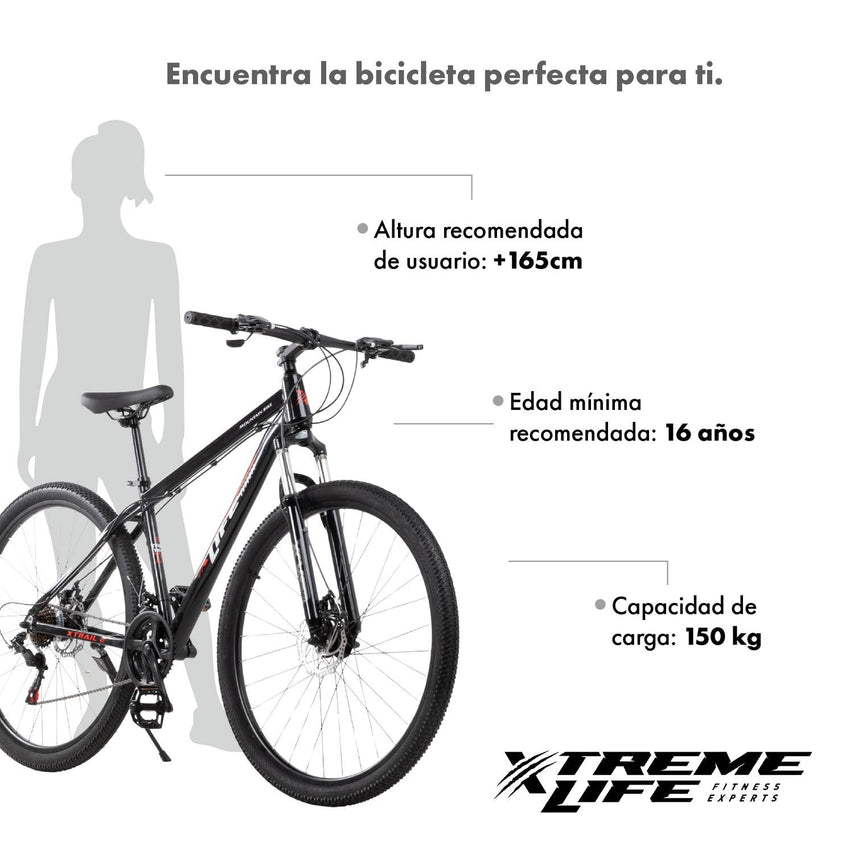 Bicicleta Montaña Mountain Bike Ruta Rodada 29 Freno Disco AceroSKYMTNBIKEB