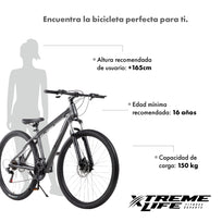 Bicicleta Montaña Mountain Bike Ruta Rodada 29 Freno Disco AceroSKYMTNBIKEB