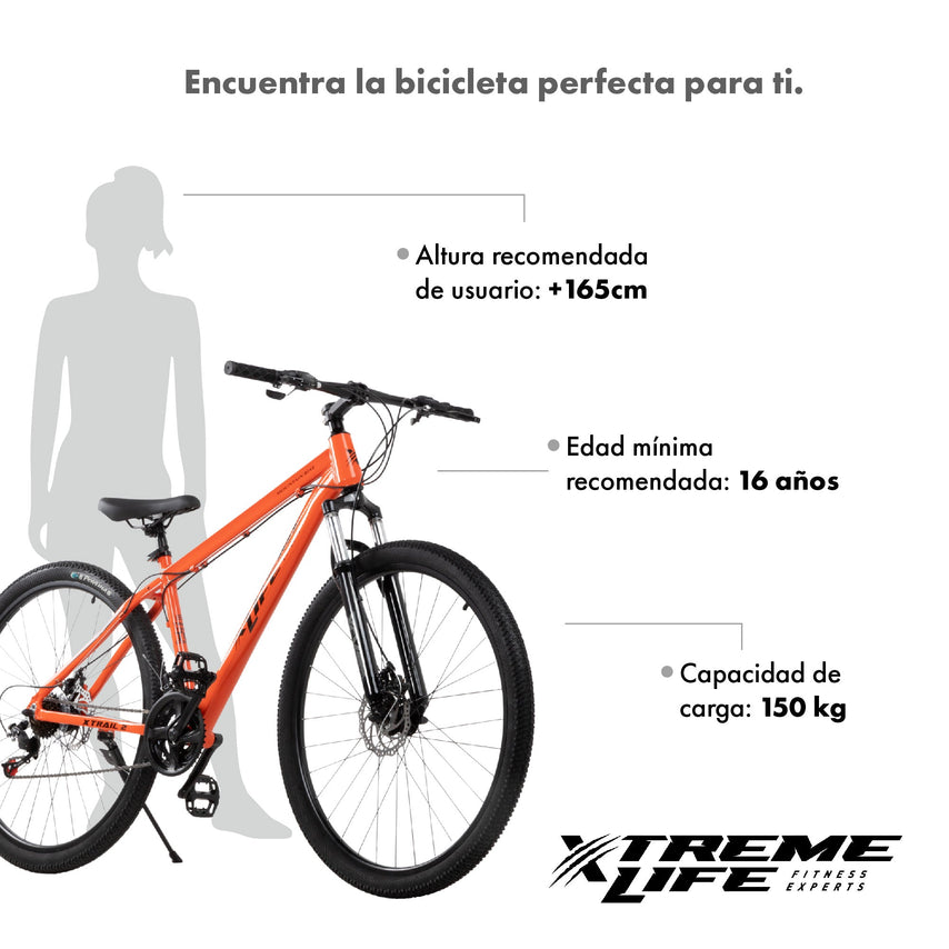 Bicicleta Montaña Mountain Bike Ruta Rodada 29 Freno Disco AceroSKYMTNBIKEB