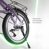 Thumbnail for Bicicleta Plegable Vintage R20 7 Velocidades Acero Neon