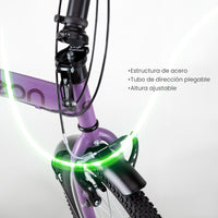 Thumbnail for Bicicleta Plegable Vintage R20 7 Velocidades Acero Neon