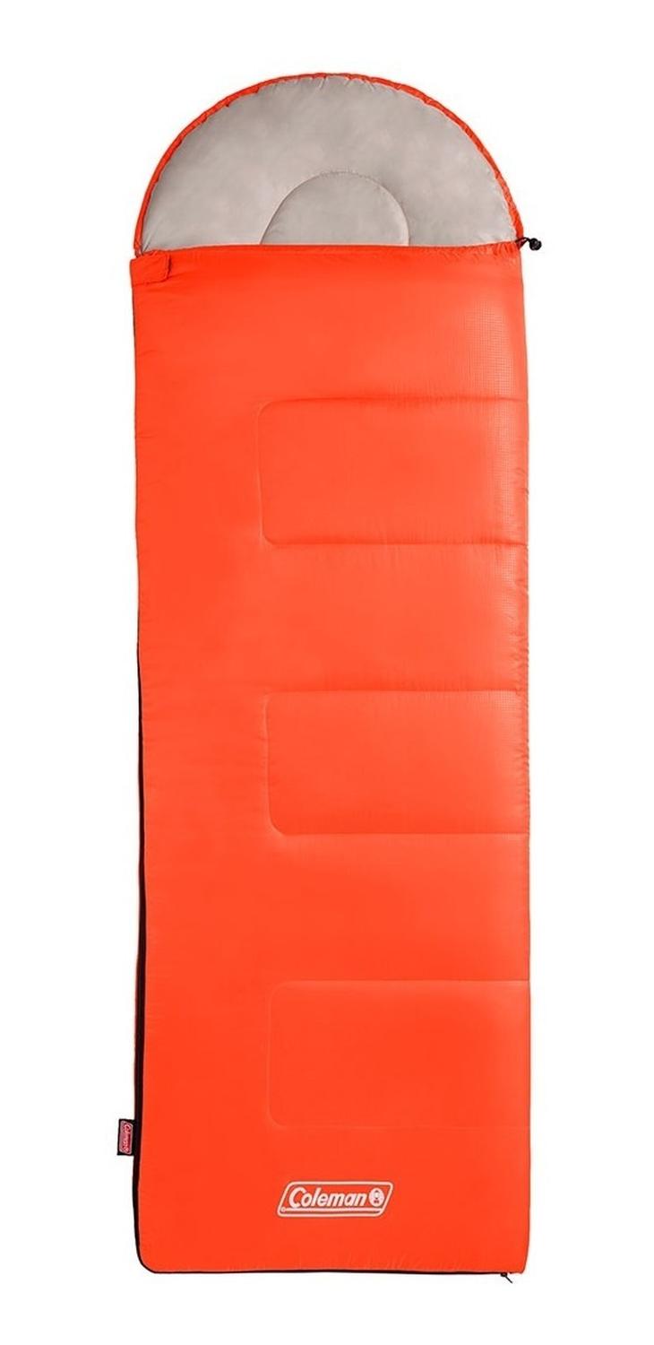 Bolsa de Dormir 223 y 71 cm Naranja Breeze Con Gorro Coleman