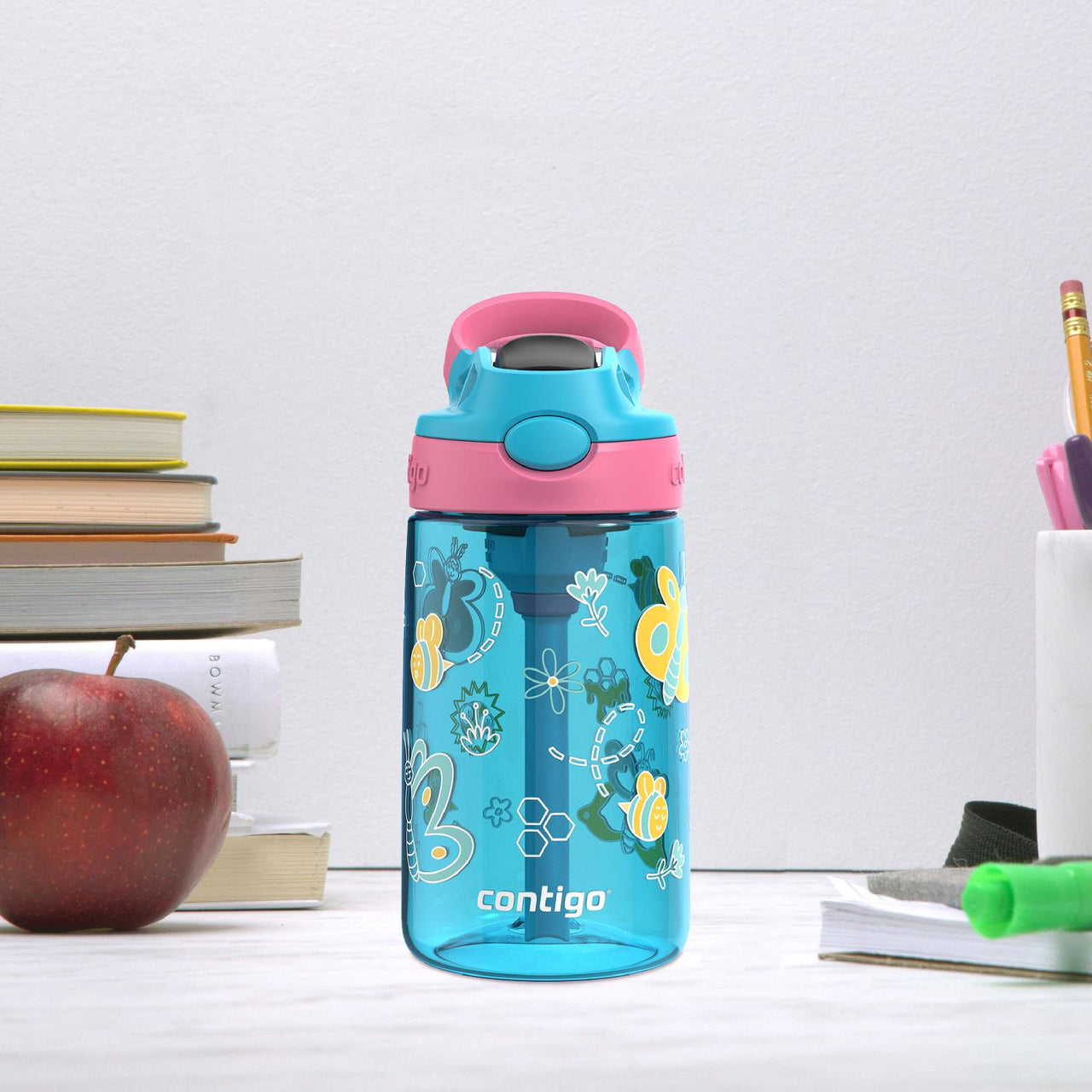 Botella Plástica Para Agua 14 Oz Sistema Autospout Contigo