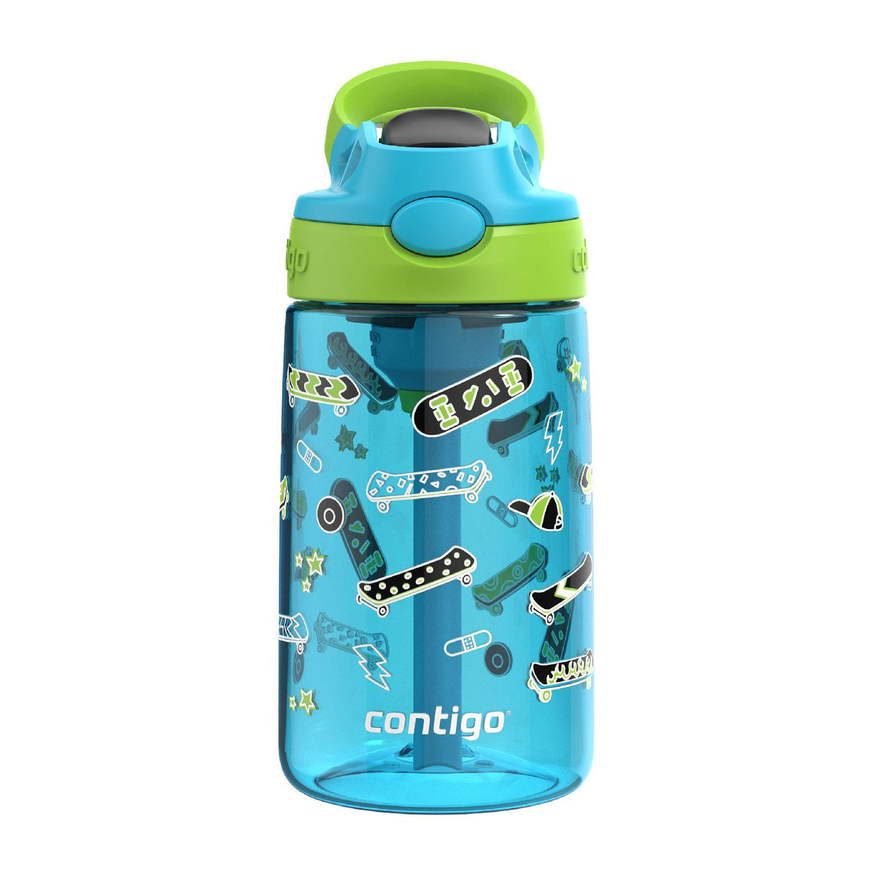 Botella Plástica Para Agua 14 Oz Sistema Autospout Contigo