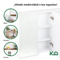 Botiquin Con Espejo Para Baño Organizador 3 Puertas GabineteKHMCB75