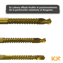 Broca Helicoidal A/V Sierra 3-8 mm Juego 6 Piezas Kingsman300328