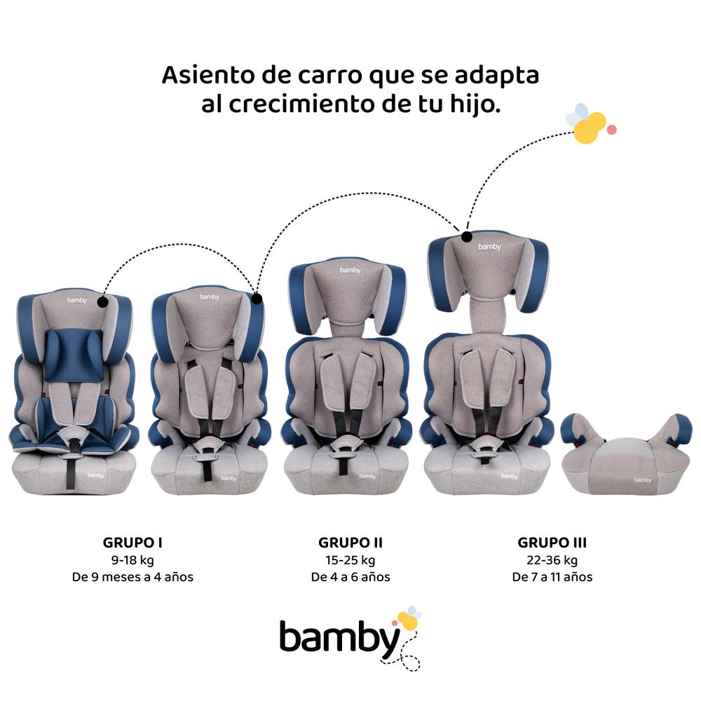 Autoasiento Para Carro Silla de Bebe Seguridad 9m A 11 Años