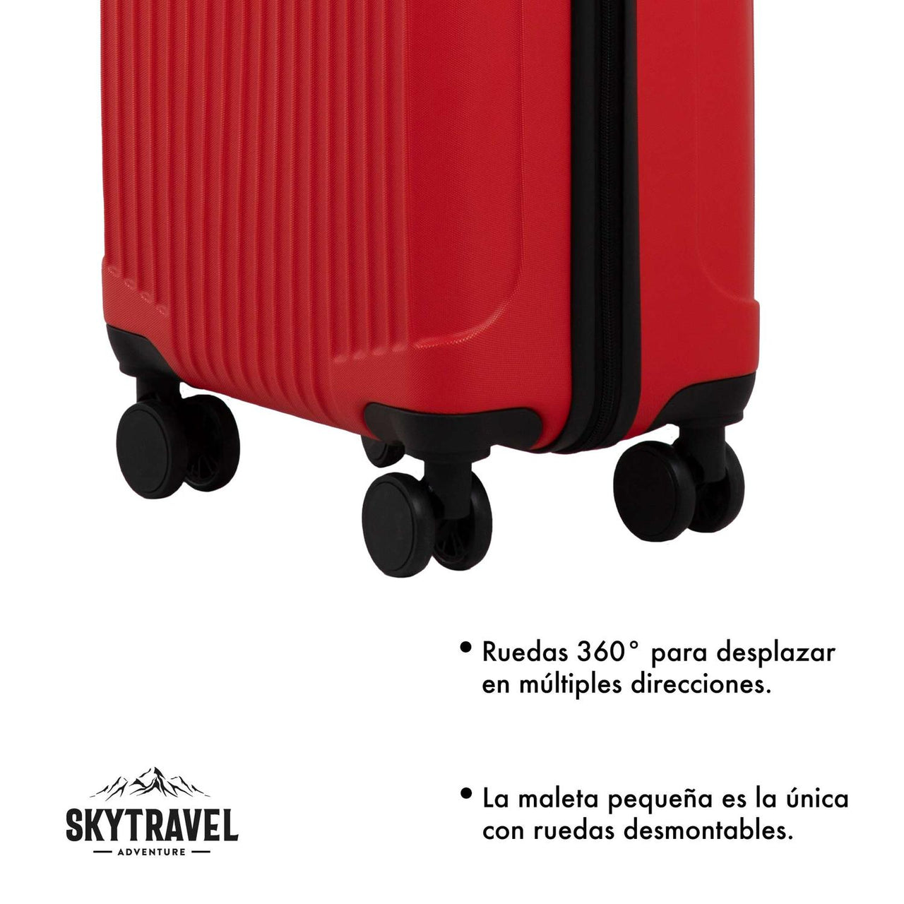 Set De 4 Maletas Para Viaje Con Ruedas Rigidas Alta Calidad