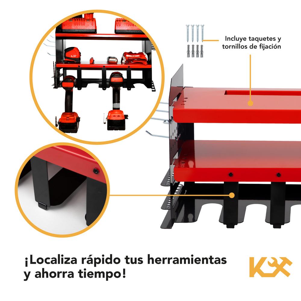 Organizador de Herramientas Electricas Almacenamiento Pared