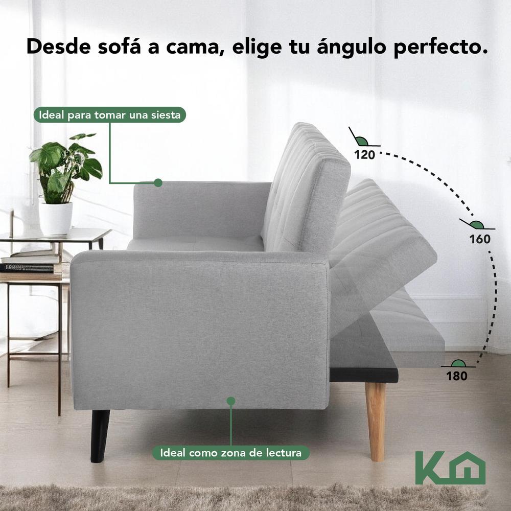 Sofá Cama Reclinable Silla Convertible Sillón Sala Moderna