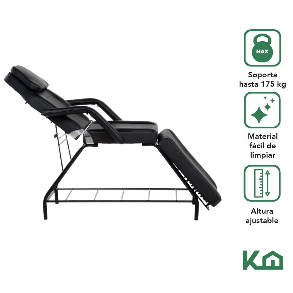 Cama De Masaje Silla Para Faciales Reclinable Spa Profesional