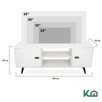 Thumbnail for Centro De Entretenimiento Modular Tv 150 Cm Repisas Puertas