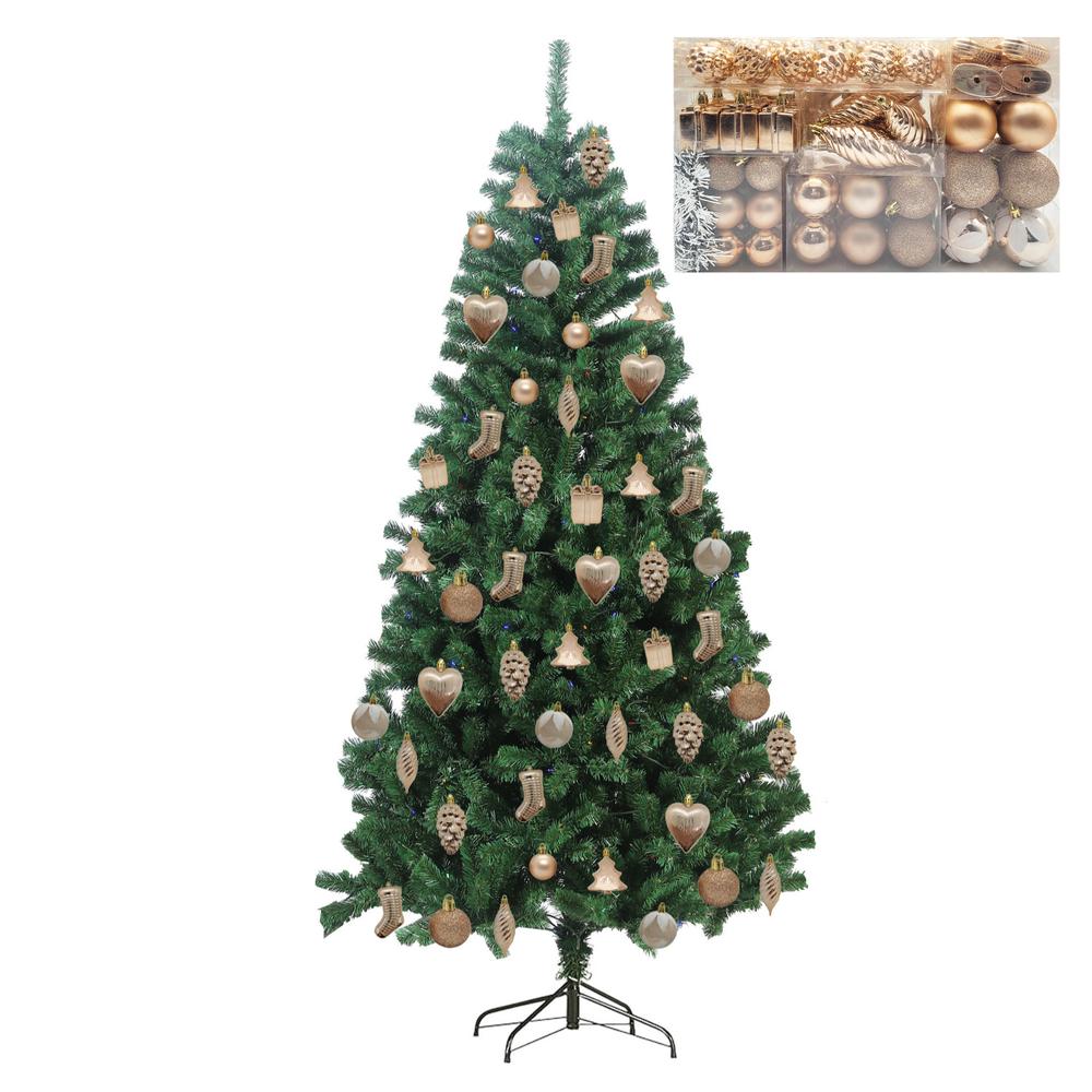 Arbol De Navidad + Adornos Esferas Navideñas 72Pzas