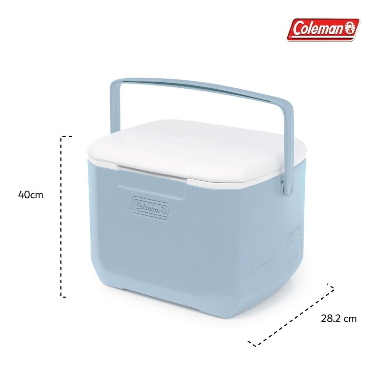 Hielera Coleman Portatil 16qt 15lts Con Asa Para 22 Latas