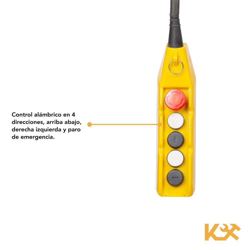 Trole Electrico Con Polipasto Electrico de Cadena de 3000 Kg 220V Cadena 6 m HHDD-K3 KINGSMAN