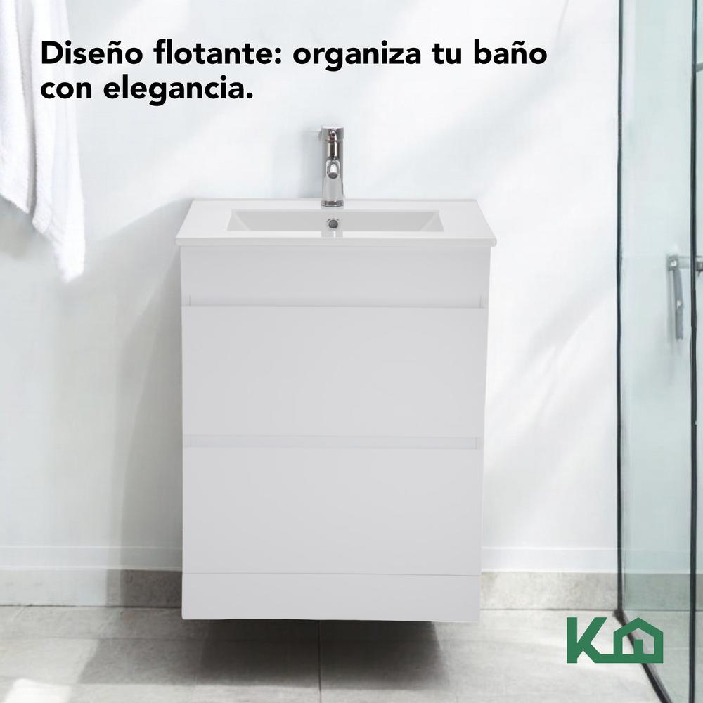 Mueble Gabinete Para Baño Lavamanos Lavabo Ovalín 2 Cajones