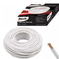 Cable Eléctrico De Cobre 100 Mts Tipo Thw Cal.12 Blanco Adir5950/14010-ADIR