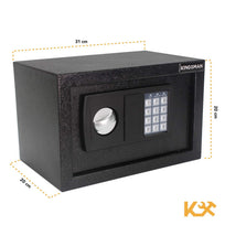 Caja Fuerte Digital Color Negro 31 x 20x 20 cm Modelo KMCF31N KingsmanKMCF31N