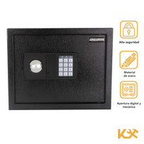 Caja Fuerte Seguridad Grande Digital Llave 30 x 38 x 30 cm KingsmanKMCF38N