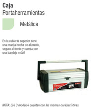 Thumbnail for Caja Portaherramientas Metalica 23 Pulgadas Modelo 301123 Peldaños