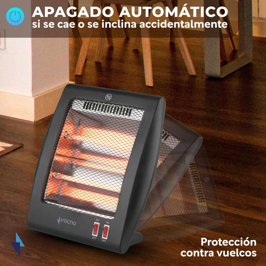 Calefactor Calentador Electrico De Cuarzo 2 Niveles 800WCEC2NVOLT