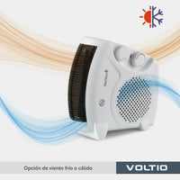 Thumbnail for Calefactor Portatil Calentador Electrico Ventilador 1500W