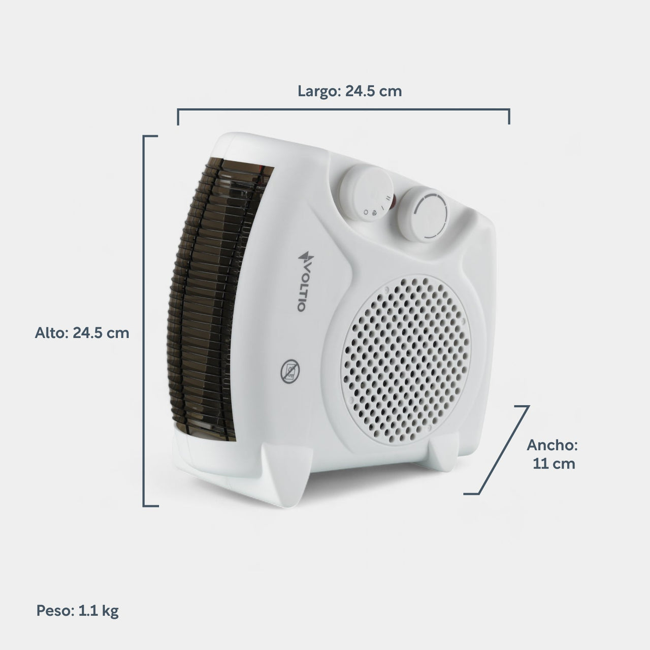 Calefactor Portatil Calentador Electrico Ventilador 1500W