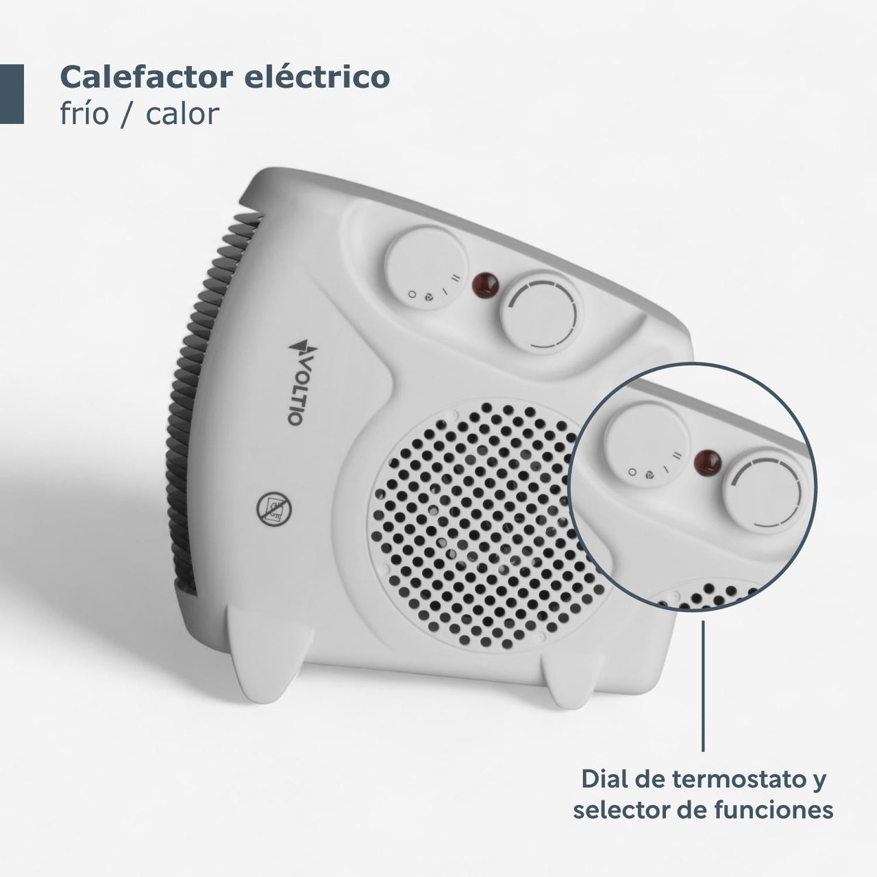 Calefactor Portatil Calentador Electrico Ventilador 1500W