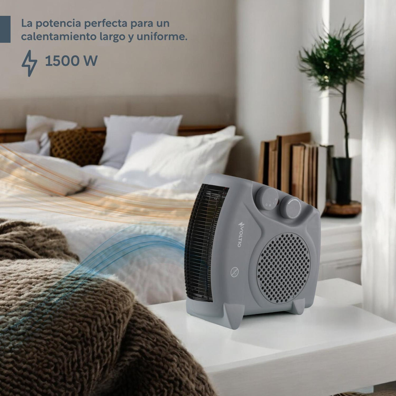 Calefactor Ventilador Calentador Electrico 1500W Portatil