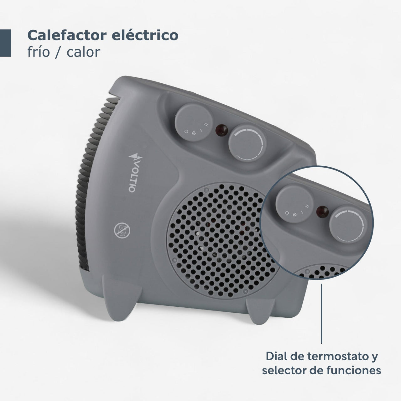 Calefactor Ventilador Calentador Electrico 1500W Portatil