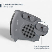 Thumbnail for Calefactor Ventilador Calentador Electrico 1500W Portatil