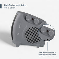 Thumbnail for Calefactor Ventilador Calentador Electrico 1500W Portatil