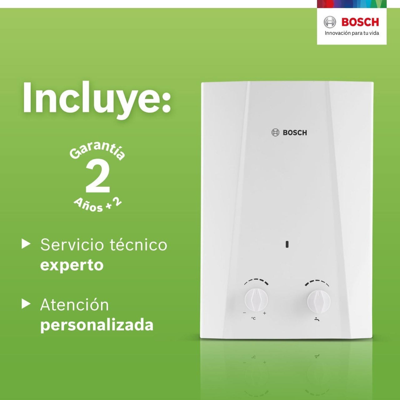 Calentador De Agua Instantaneo 1 Servicio Eco 6 Gas Bosch