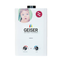 Calentador De Agua Instantáneo Geiser Gas 6 Litros /min400LP-ENER