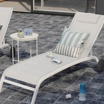 Camastro Exterior Textileno Reclinable Silla de Playa JardinKHLOUNGERLG