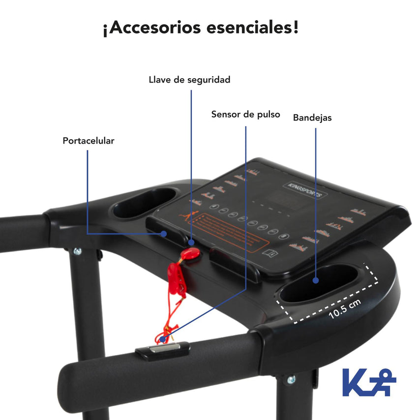 Caminadora Eléctrica 2 HP Banda Correr 1 - 10 KM/H KingsportsKINGCEM5