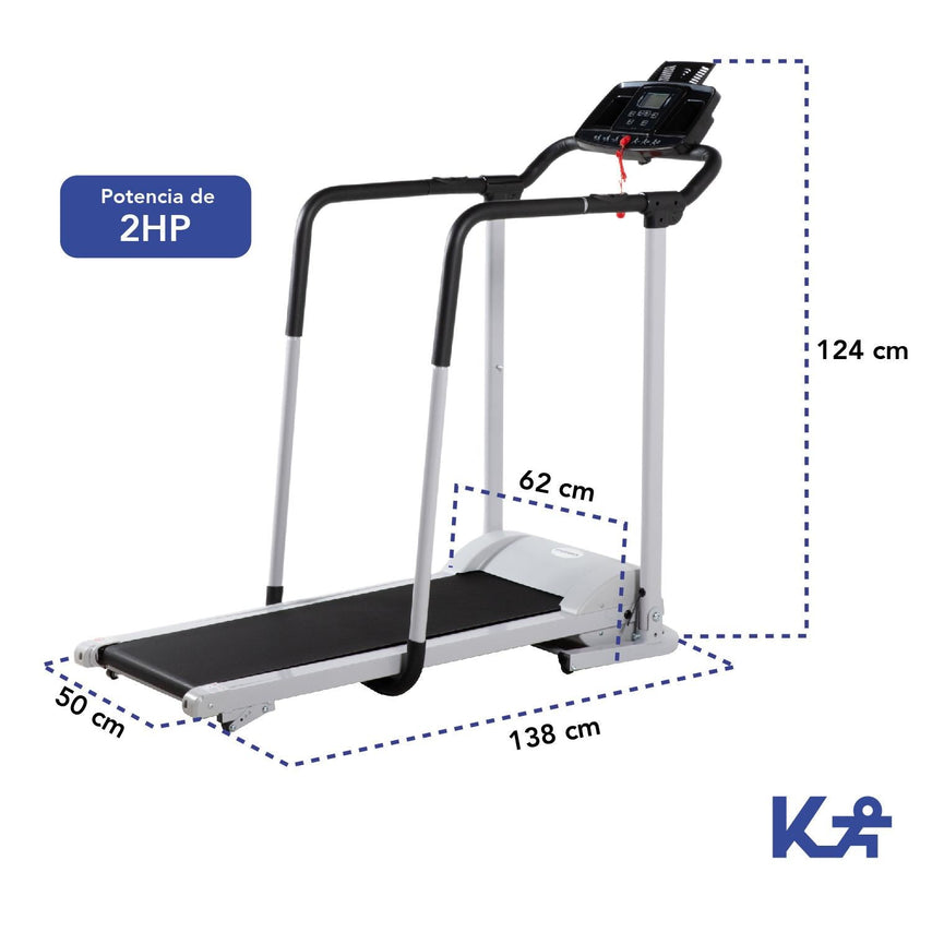 Caminadora Eléctrica Con Barandas De Seguridad Plegable 2 Hp KingSportsKINGCEB3