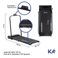 Thumbnail for Caminadora Electrica Plegable 1.3 HP Banda Correr Kingsports