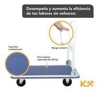 Carro Plataforma Plegable con Ruedas hasta 300 Kilos 91 x 61 x 89 cm Kingsman273309