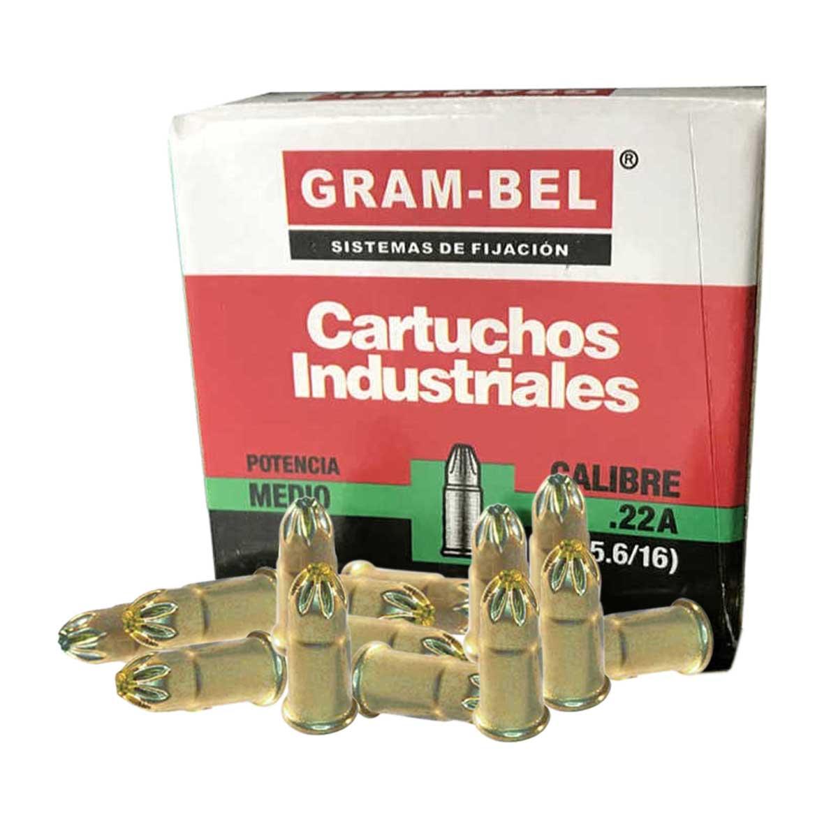 Cartucho Fulminante Individual Verde Cal 22A Caja con 100 pcs ARI22AV Gram-Bel